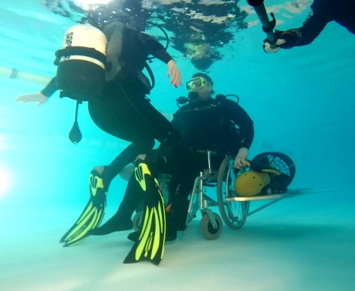 underwater wheelchair